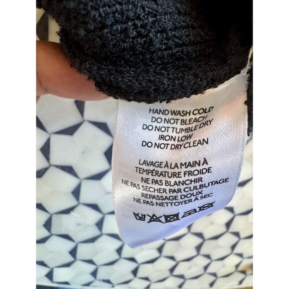 Anthropologie Pearl-Trim Black Sweater Tank Top M Cropped Sleeveless Knit Shell - Picture 9 of 10